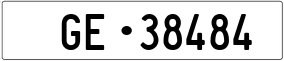 Trailer License Plate